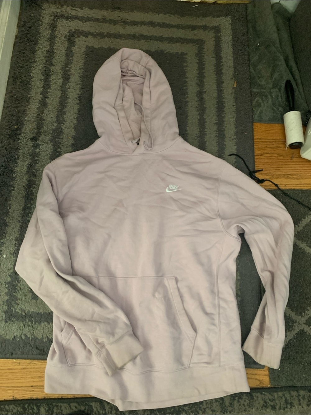 Nike Pale Mauve Pullover Hoodie with Small Swoosh